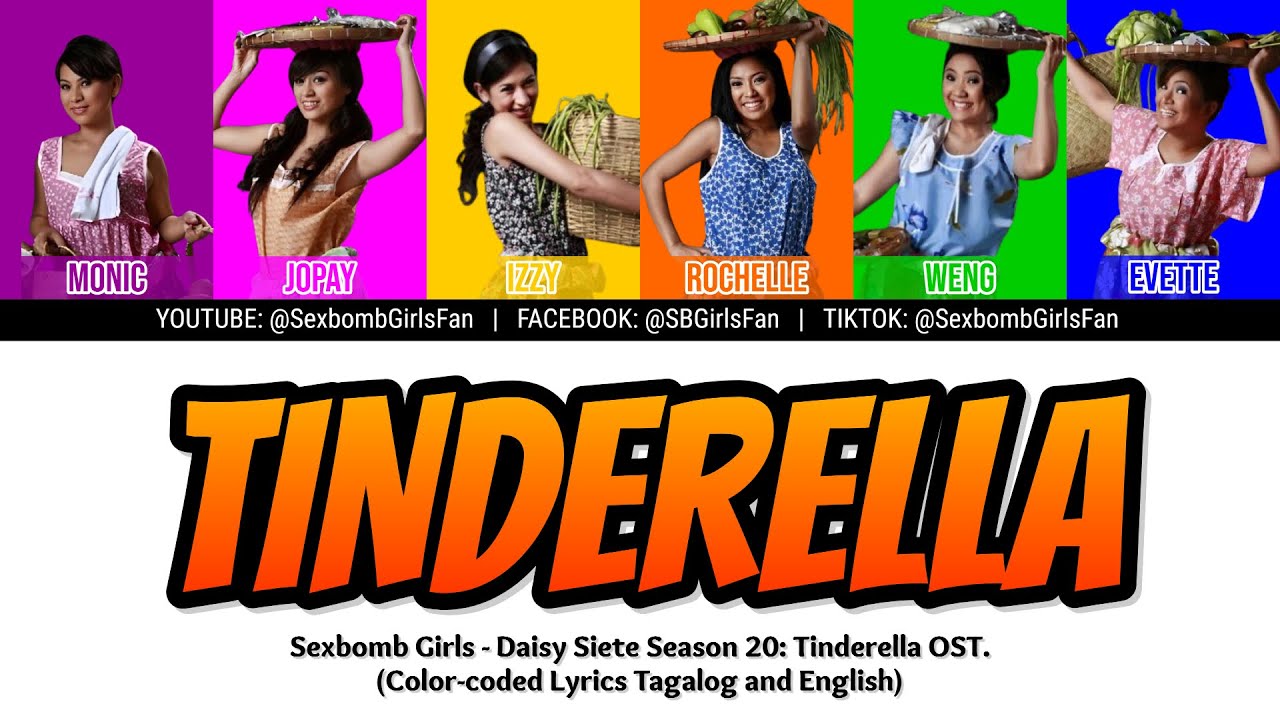 Sexbomb Girls  - Tinderella [Color-coded Lyrics]