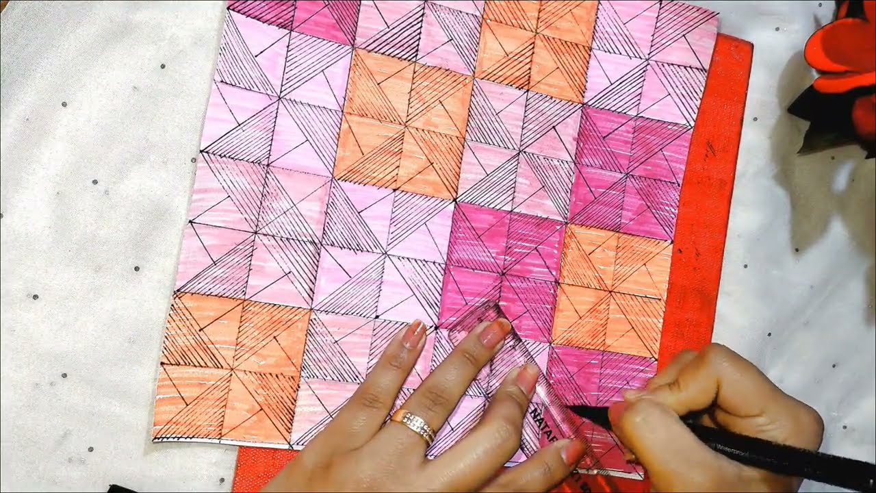 Try this 😊 Easy zen doodle drawing tutorial/#art #zentangle #doodleart #newart #colourfulart 