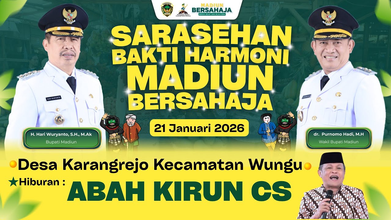 🔴 LIVE | SARASEHAN BAKTI HARMONI MADIUN BERSAHAJA DESA KARANGREJO KECAMATAN WUNGU TAHUN 2026