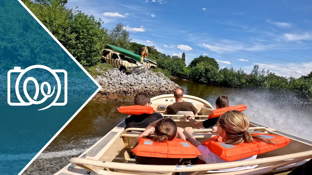 Black Mamba - Die Jet Boat Flucht (420 PS Boat Ride) @ Serengeti Park 2022 - 4K Onride / POV Video