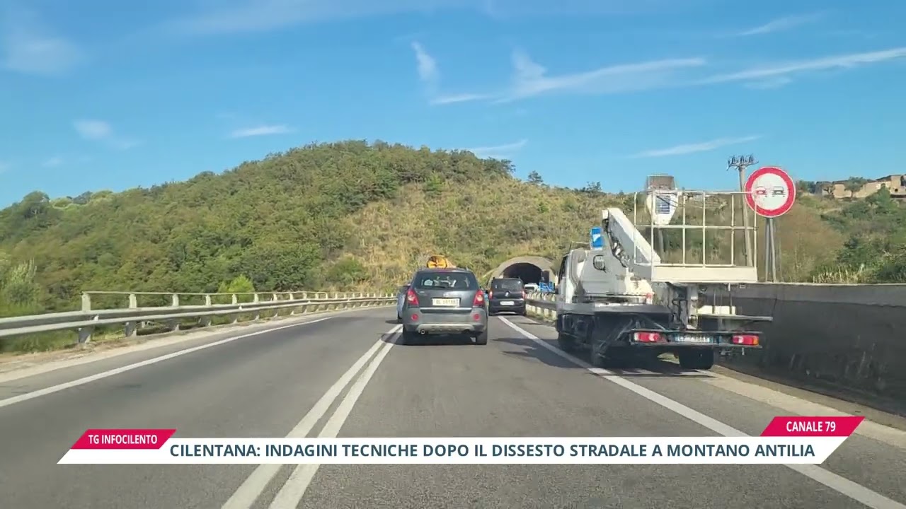 Cilentana, indagini tecniche dopo il dissesto stradale a Montano Antilia:  senso unico alternato
