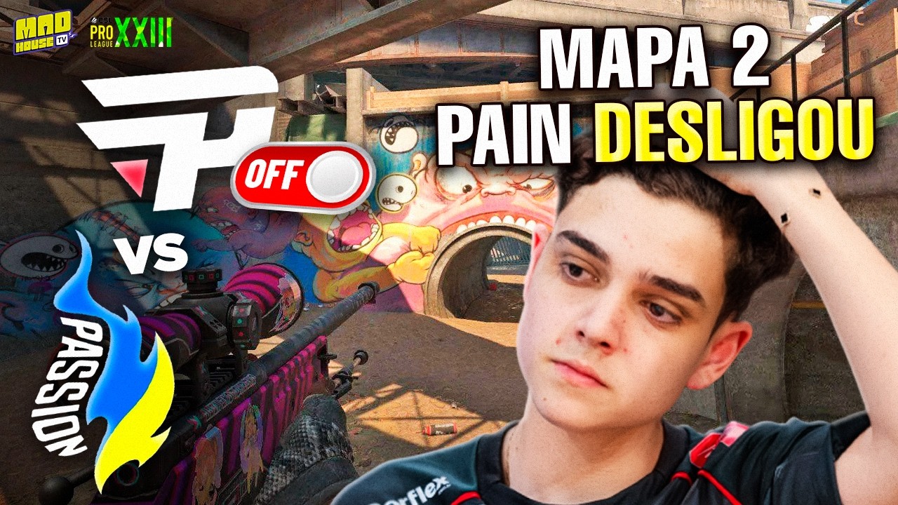PAIN OFFLINE... PAIN X PASSION UA - MAPA 2 (MELHORES MOMENTOS) - ESL PRO LEAGUE SEASON 23