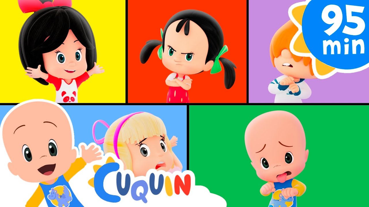 La canción de las emociones 😁😡😭 y más canciones infantiles para bebés con Cleo y Cuquín