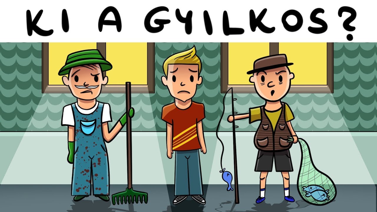 KI A GYILKOS??? Detektíves Rejtvények, Amiket Soha Nem Fogsz Kitalálni! (Találós Kérdés, Teszt)