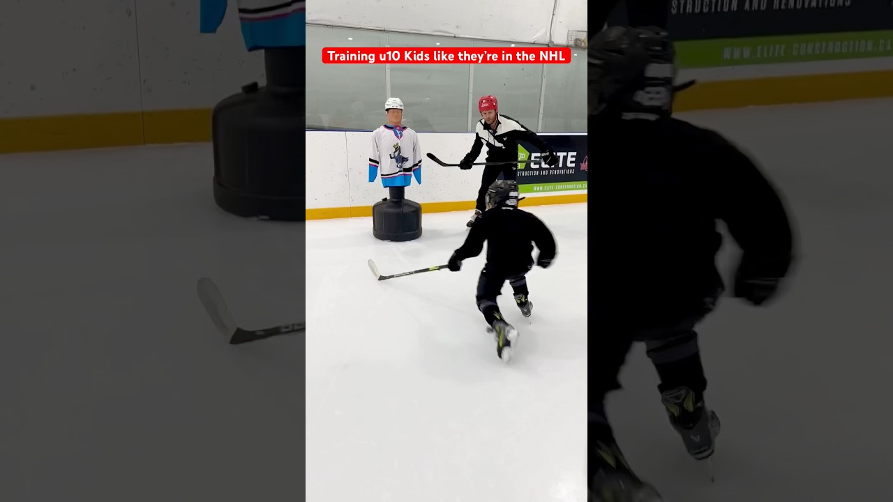 Training u10 kids like they&rsquo;re in the NHL #hockey #pavelbarber