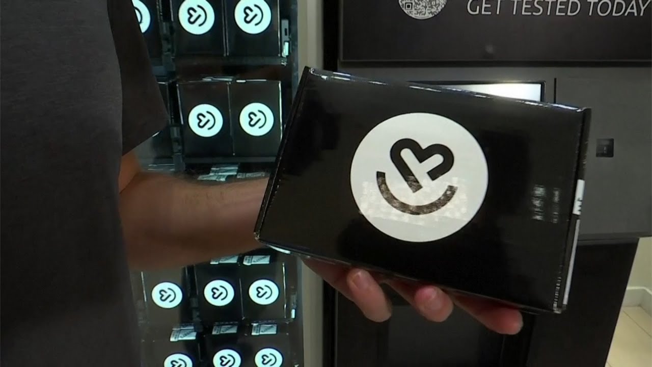 COVID-19 test sold in contactless vending machine