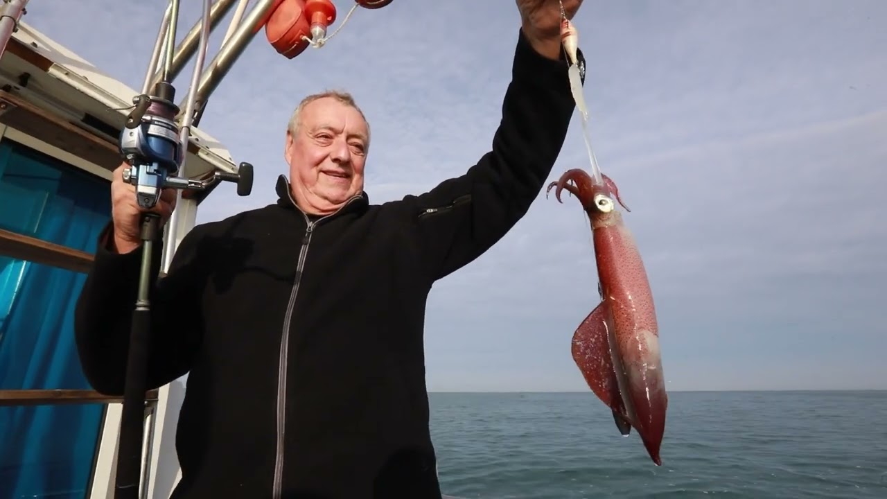 Pêche aux chipirons avec l'union nautique du port de Capbreton dans les Landes
