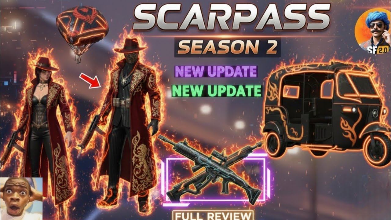 Scarpass Season 2 Update &ndash; New Rewards & Leaks Revealed! ScarFall Scarpass Season 2 