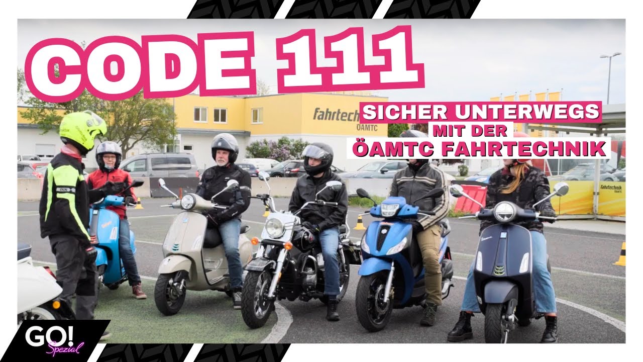 Freiheit auf zwei R&auml;dern - legal, schnell & unkompliziert!  Der &Ouml;AMTC Code 111 - GO! Spezial