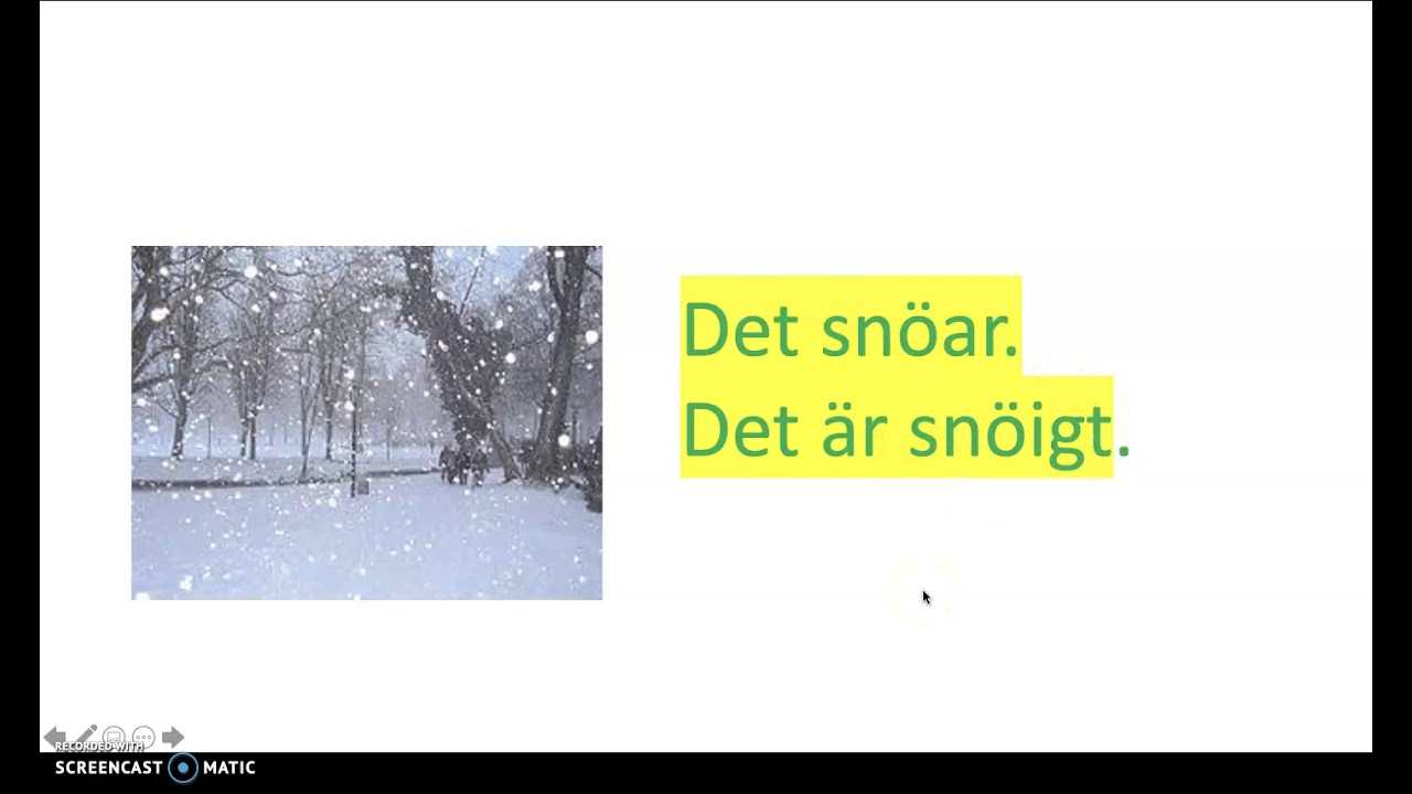 Vinter i Sverige kurs A SFI Älvdalen