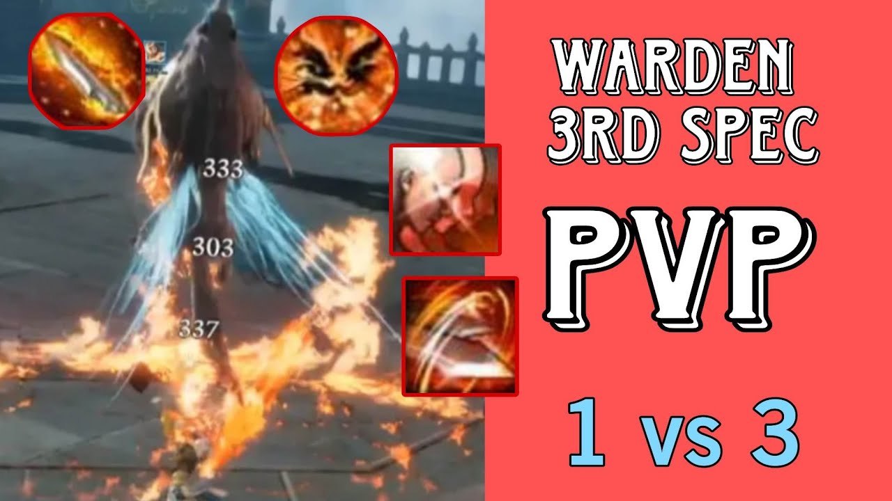 Blade and soul pvp 3v3 - Warden Inferno 1 vs 3