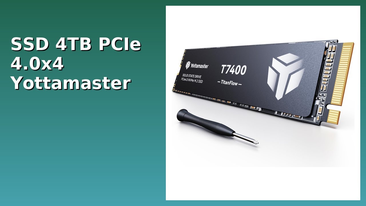 RESEÑA (2025) : SSD 4TB PCIe 4.0x4 Yottamaster T7400. DETALLES ESENZIALES