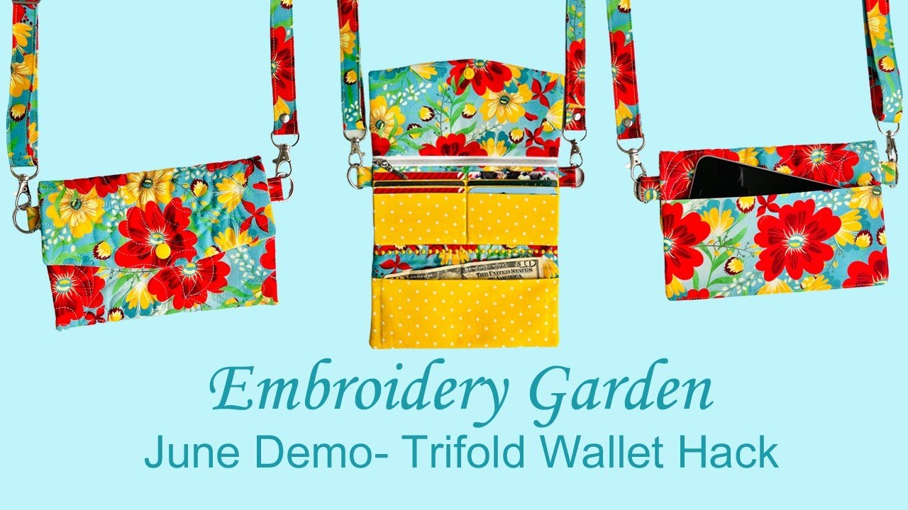 Embroidery Garden June Demo Trifold Wallet Hack
