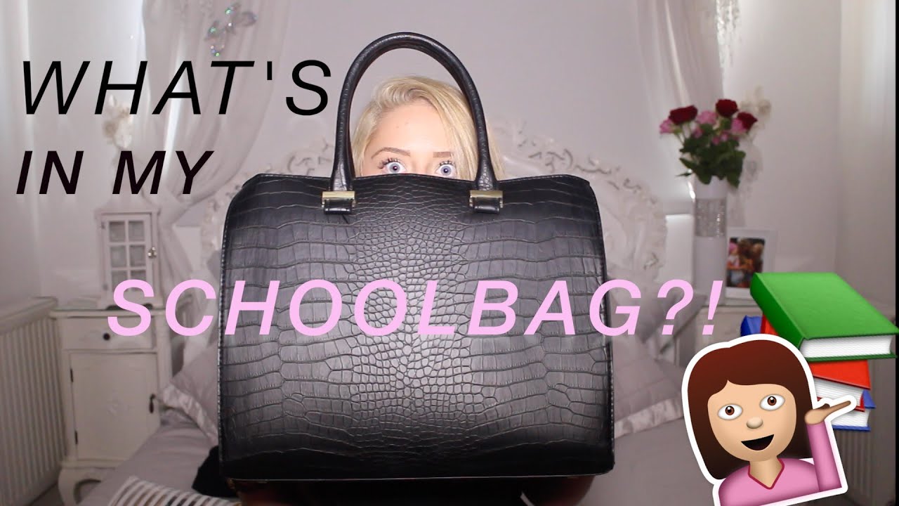 WHATS IN MY SCHOOL BAG?! | Saffron Barker