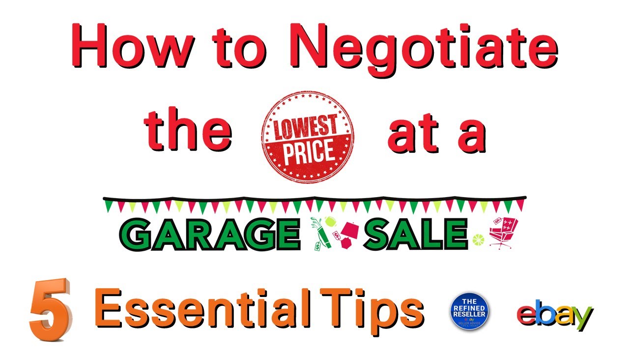 How to Negotiate at Garage Sales.  5 Essential Tips!
