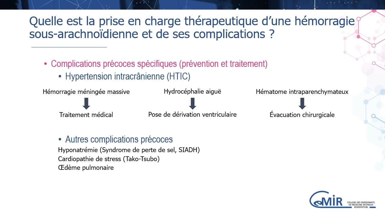 5 32 2 Hémorragie sous-arachnoïdienne - Prise en charge