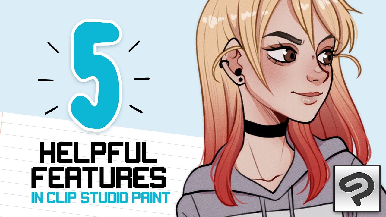 Учебное пособие по Clip Studio Paint 🎓 5 функций, которые вам следует знать (быстрая маска, слои ...