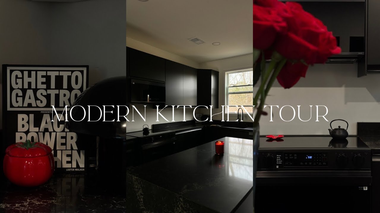 MOODY MODERN LUXE KITCHEN TOUR