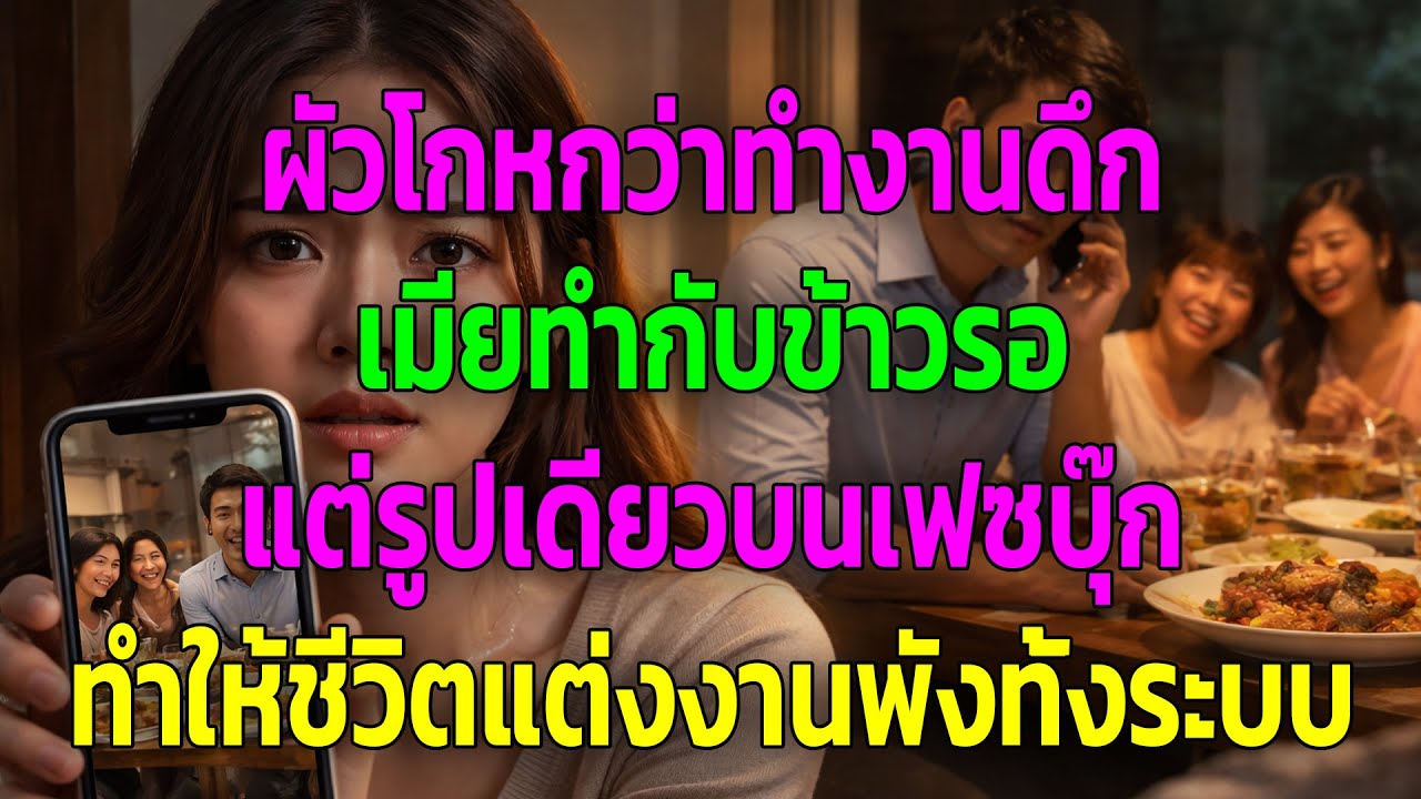 ผัวโกหกว่าทำงานดึก เมียทำกับข้าวรอ แต่รูปเดียวบนเฟซบุ๊ก ทำให้ชีวิตแต่งงานพังทั้งระบบ