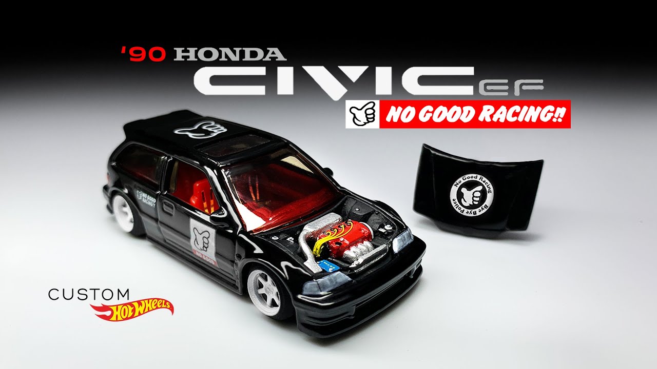 Honda Civic EF No Good Racing Custom Hot Wheels