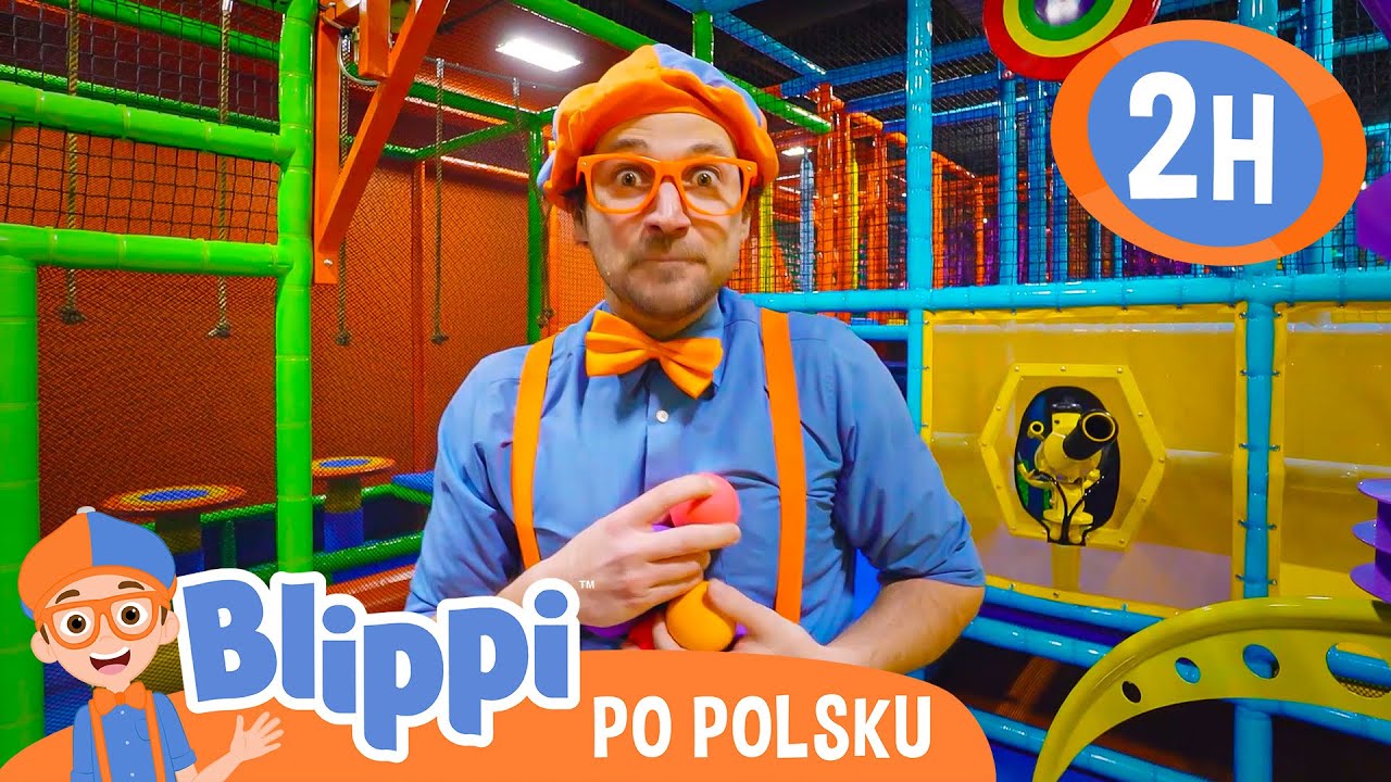 Blippi odwiedza kryty plac zabaw!📙Blippi po polsku📙Nauka i zabawa dla Dzieci