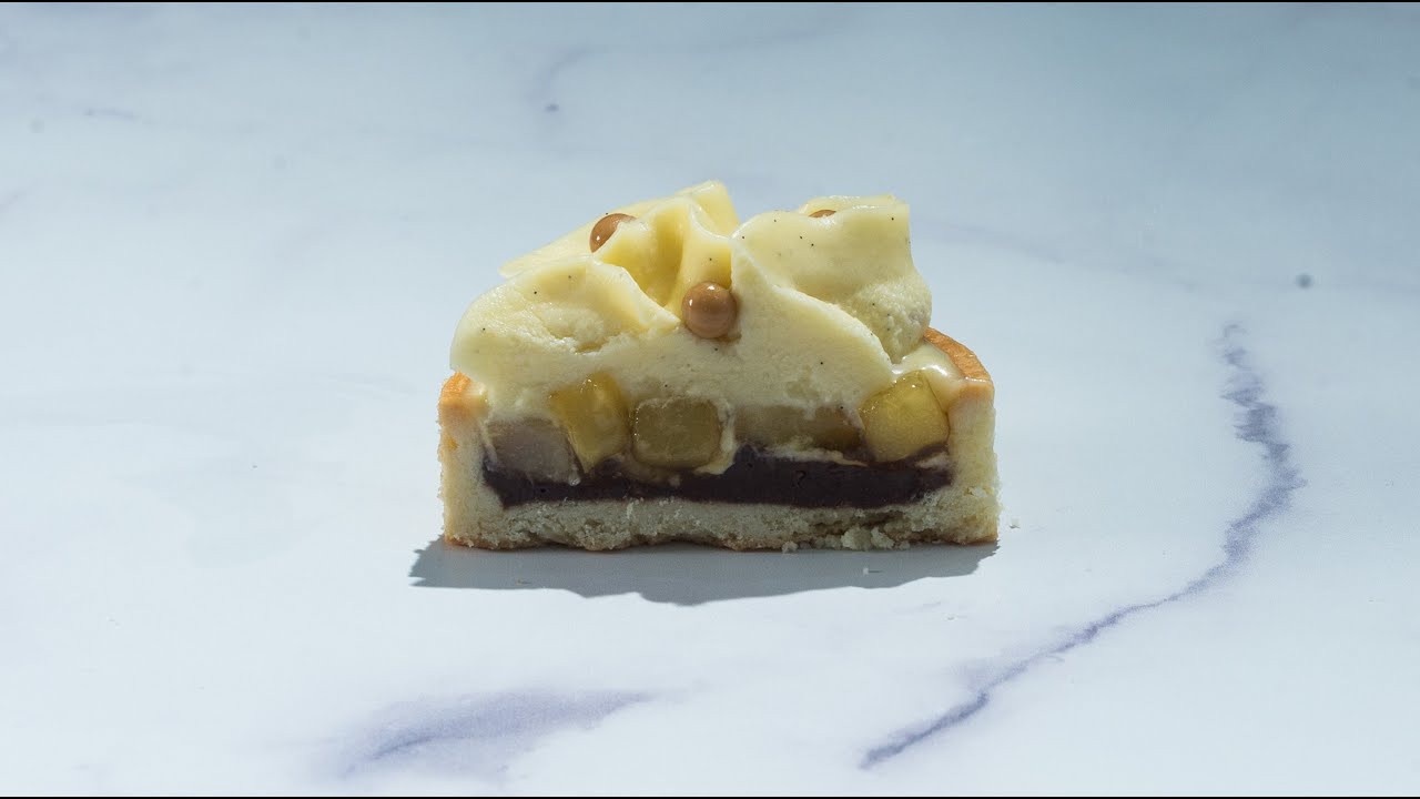 Increíble Tarteleta de Peras, Chocolate & Vainilla por Chef Pastelera Elisa Tolosa De Hotel Hilton