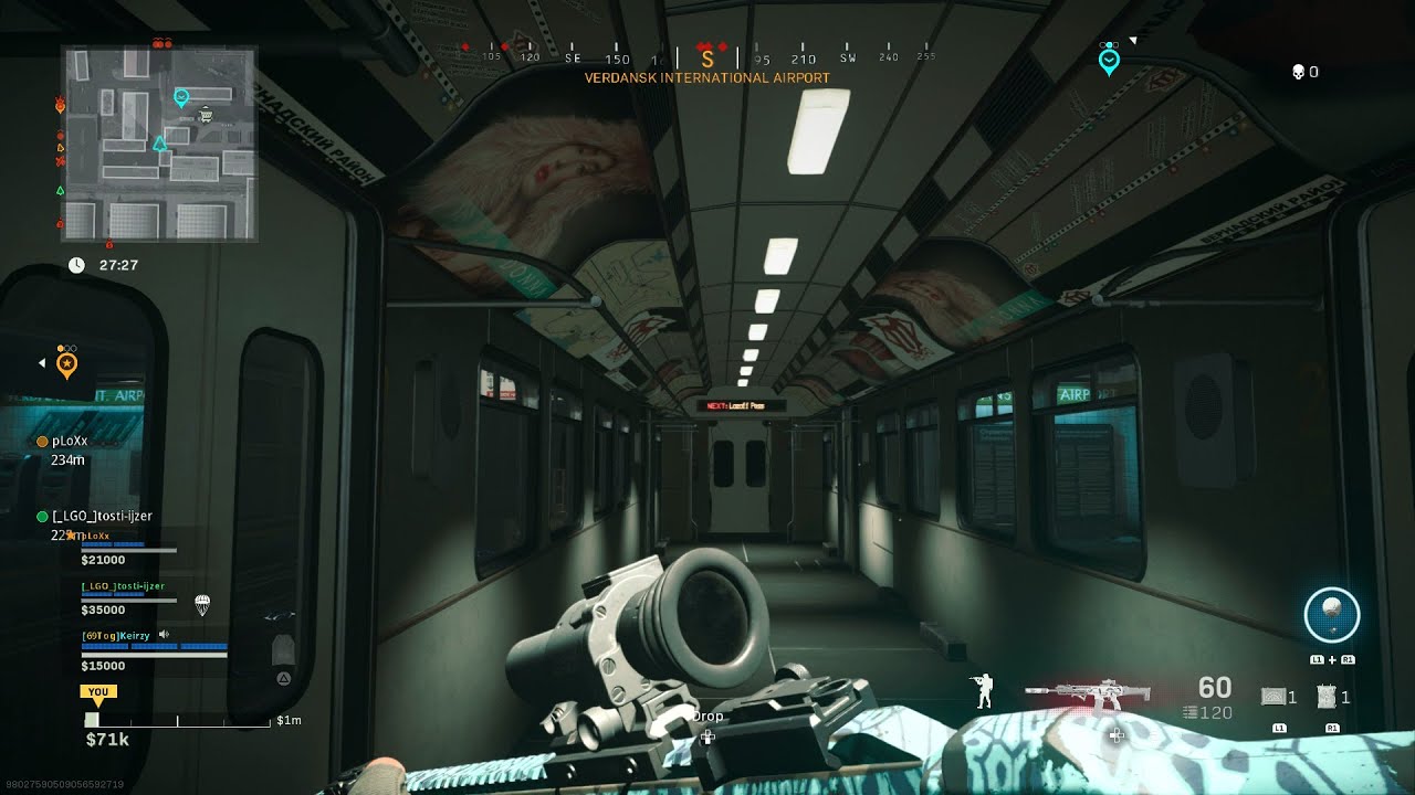 Modern Warfare Warzone Season 6 Subway Train Gameplay!