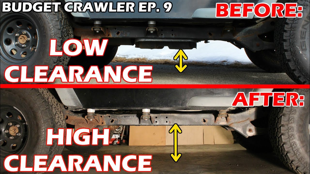 Transmission CROSSMEMBER Build on a JEEP Wrangler TJ - HIGH CLEARANCE | Budget Crawler Ep. 9