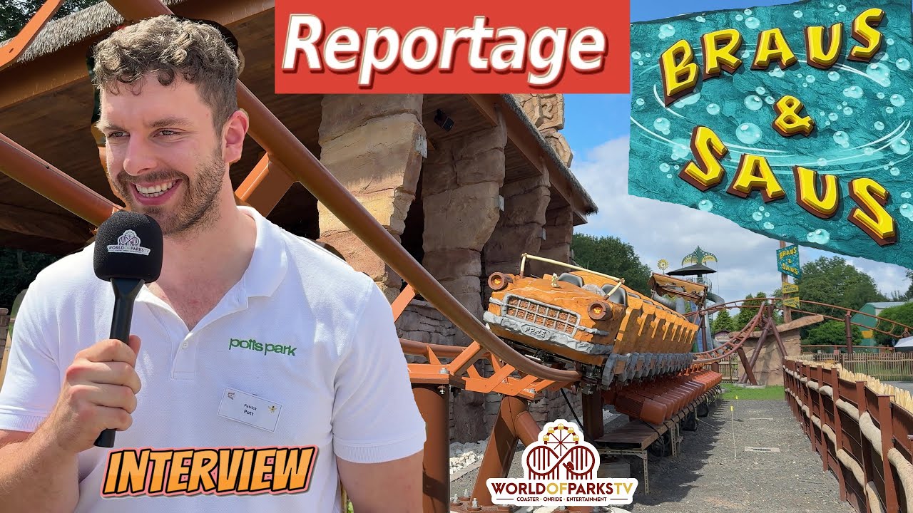 Neue Achterbahn Braus und Saus im Potts Park Minden 2025 (Reportage) ART Engineering Roller Coaster
