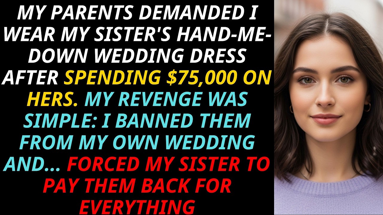 Parents Spent $75K on My Sister’s Wedding—Then Demanded I Wear Used Dress, So I Banned Them Forever