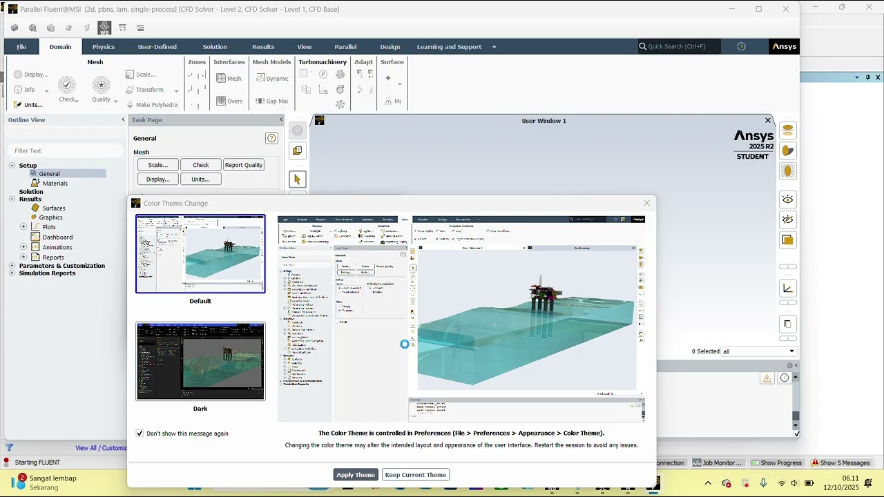ANALISIS VELOCITY PAKAI ANSYS COMPUTIONAL FLUID DYNAMICS (2D)
