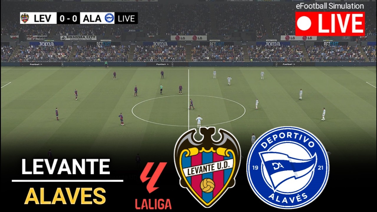 🔴LIVE- Levante vs Alaves l Spain Laliga 2026 l eFootball Pes 21 Game Video Simulation