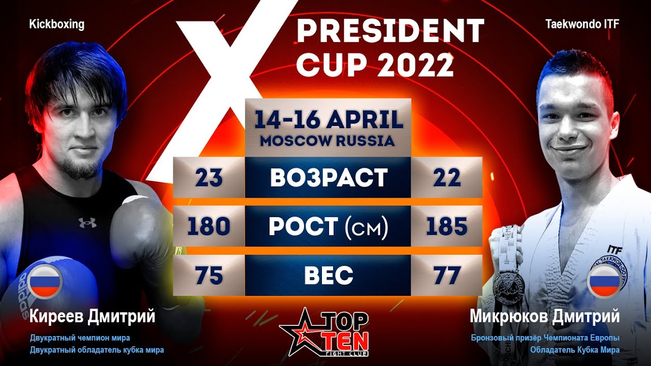 Дмитрий Киреев VS Дмитрий Микрюков 16.04.22, Москва