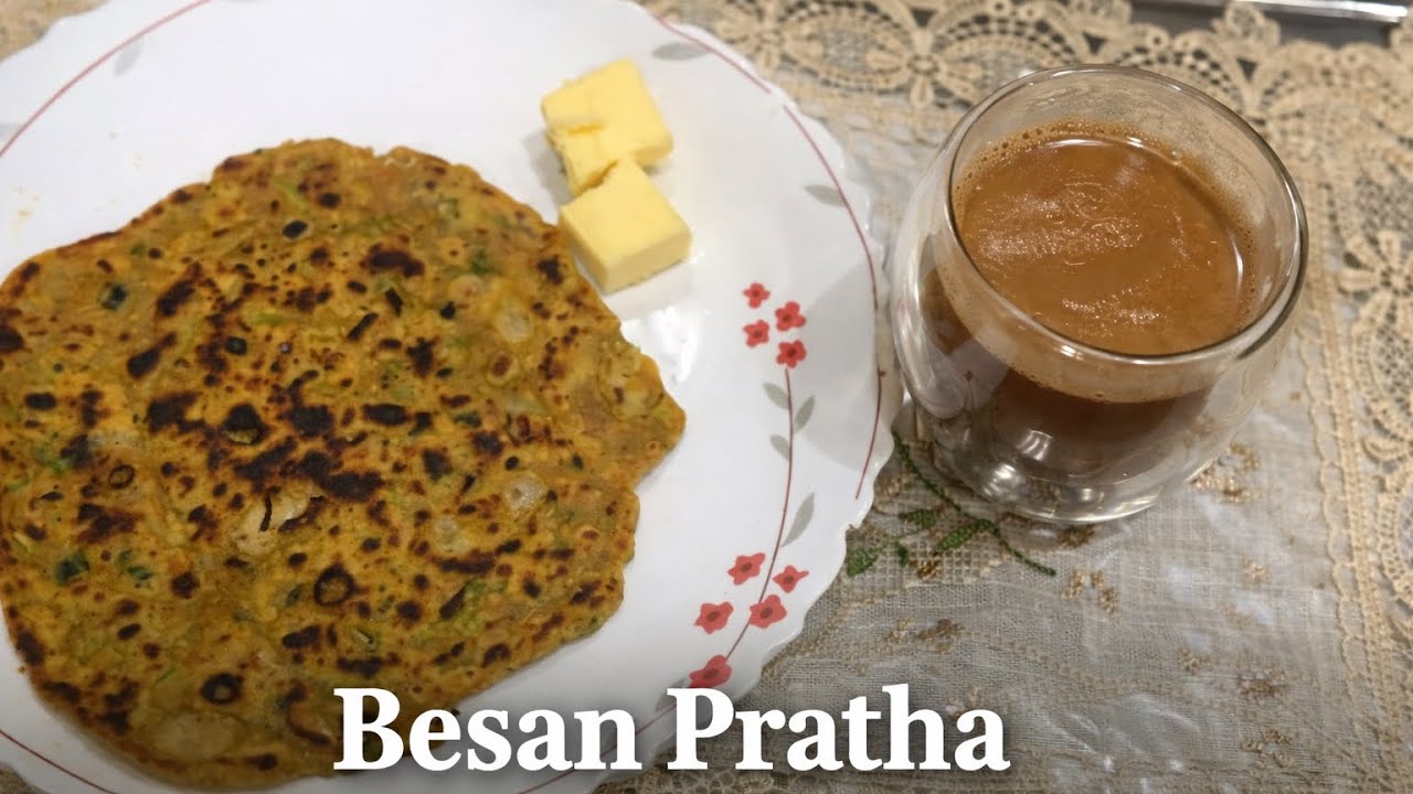 पाँच मिनट में बनाएं बेसन वाला पराठा 😋#cookwithharman #easyrecipe #viral #besanparatha 