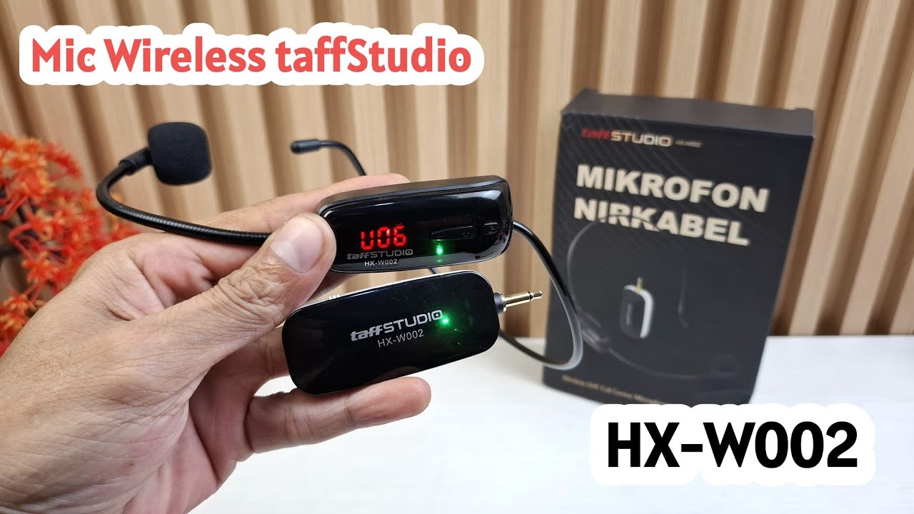 Mic Wireless Bando TaffStudio HX-W002 Display Digital