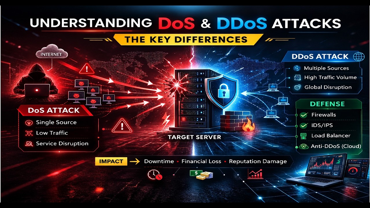 Понимание DoS- и DDoS-атак | Кибератаки