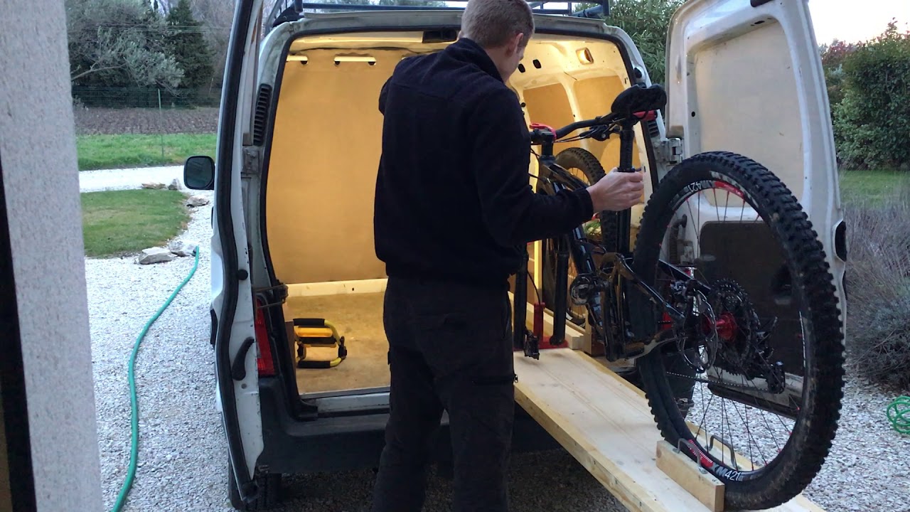 Aménagement intérieur berlingo : Tiroir VTT / montage
