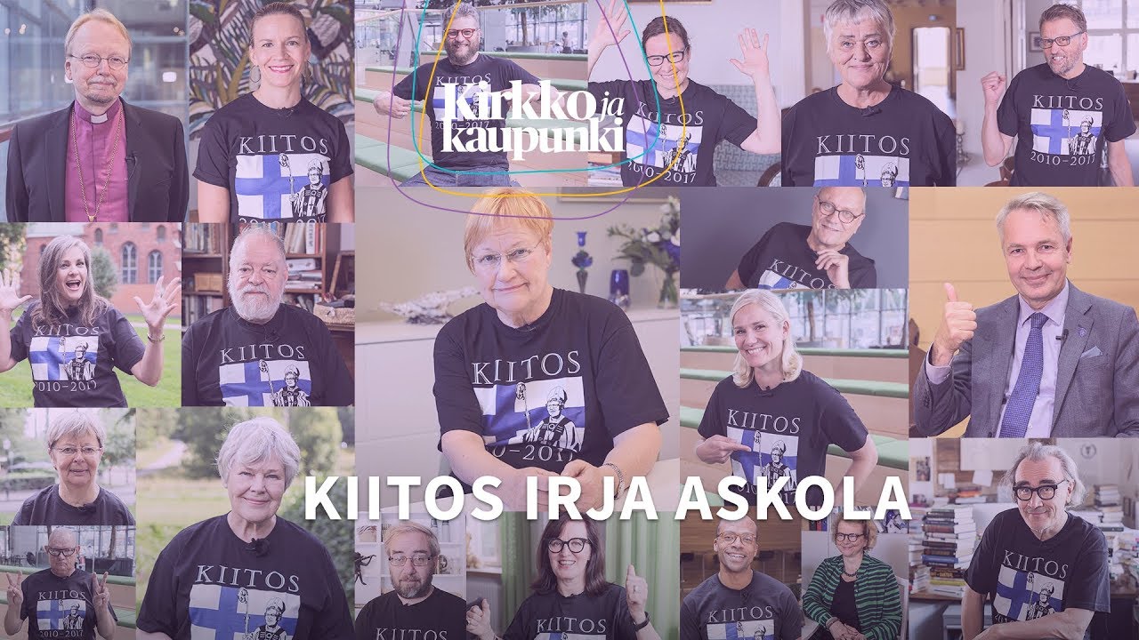 Tunnetut vaikuttajat kiitt&auml;v&auml;t Irja Askolaa &ndash; 