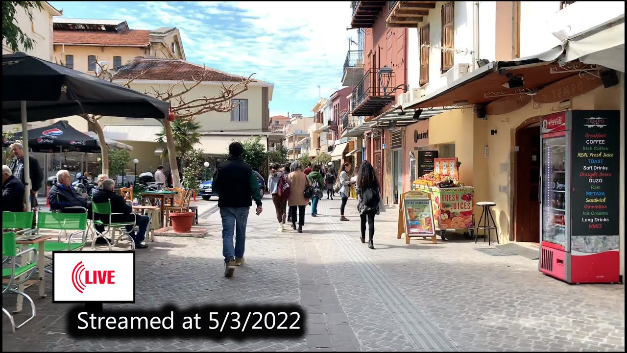 🔴 Live from Chania, Crete: Explore the Beauty of Crete in 2022 🇬🇷 #Chania #Crete