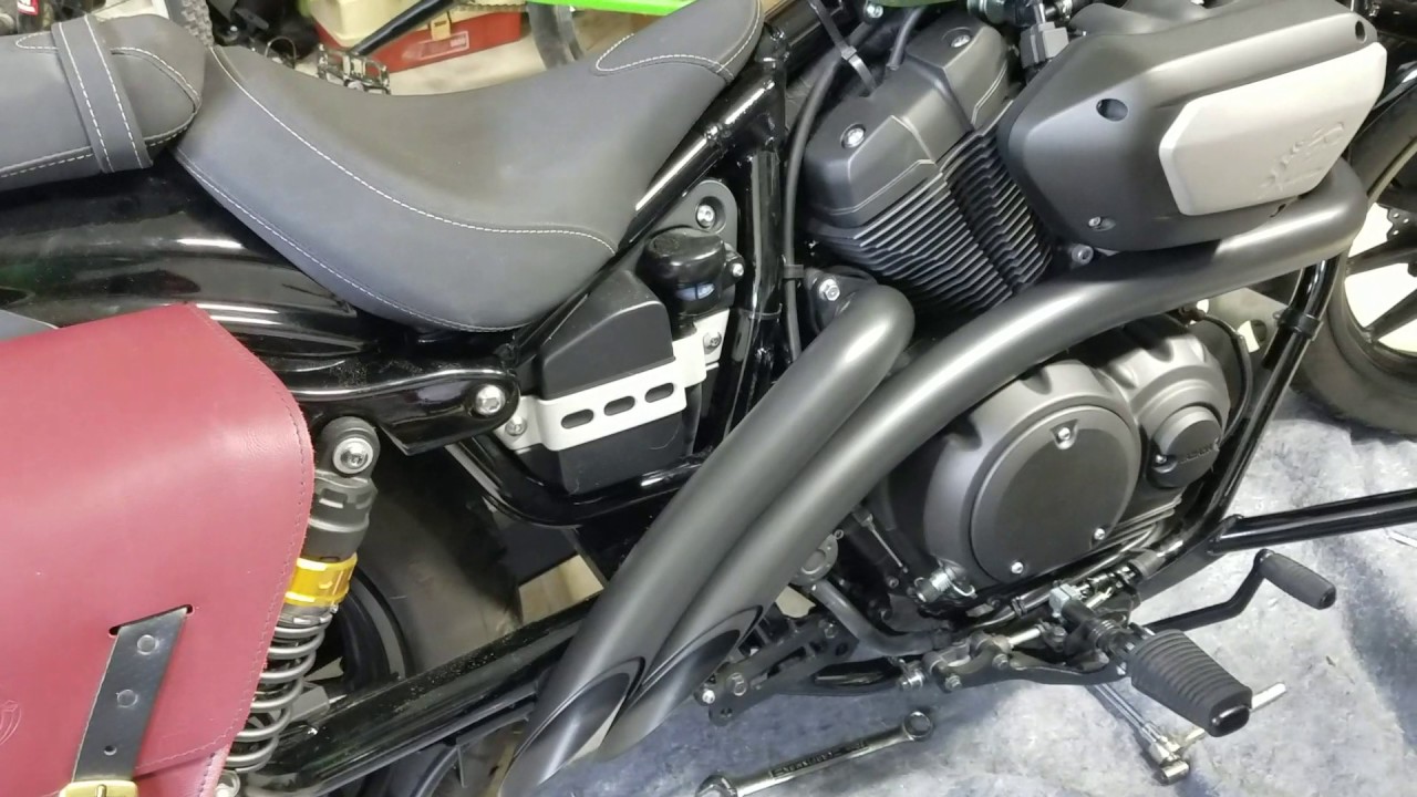 2014 Yamaha Bolt swapping out stock exhaust for bassani radial street sweeper pipes