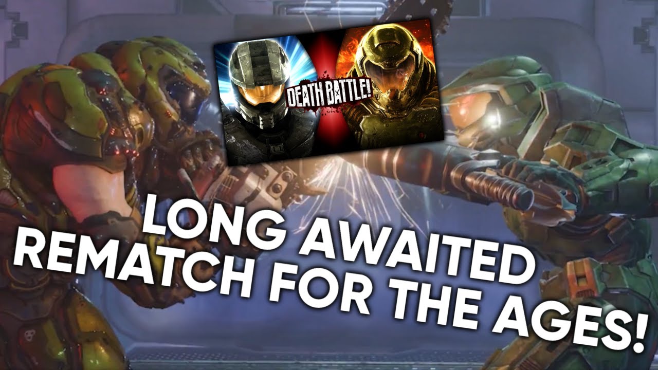 Hyper Reacts: DEATH BATTLE - MASTER CHIEF VS DOOMGUY REMATCH | IT'S PEAK!