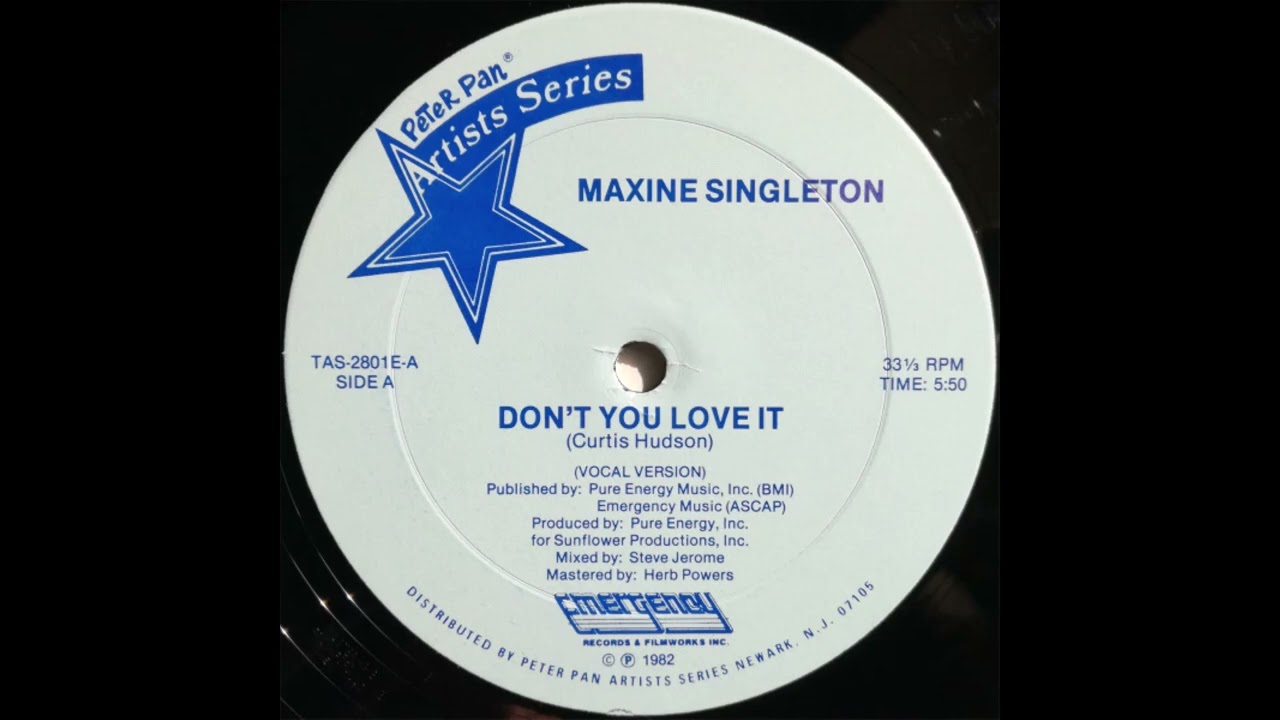 MAXINE SINGLETON - Don´t you love it