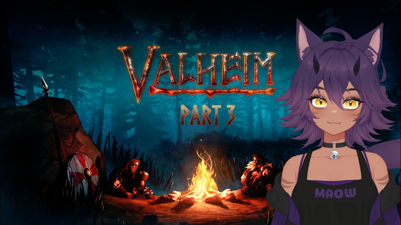 Hunting stinky trolls and bears, and a big tree guy in VALHEIM -PART 3- VOD