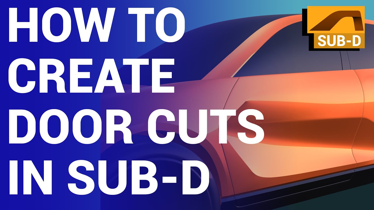 A guide on how to create door cuts in SubD