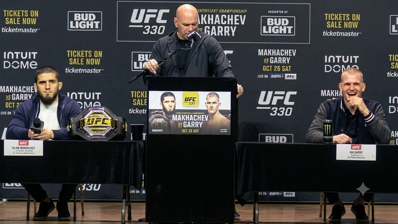 UFC 330 Press Conference Islam Makhachev vs Ian Machado Garry | Heated Face-Off
