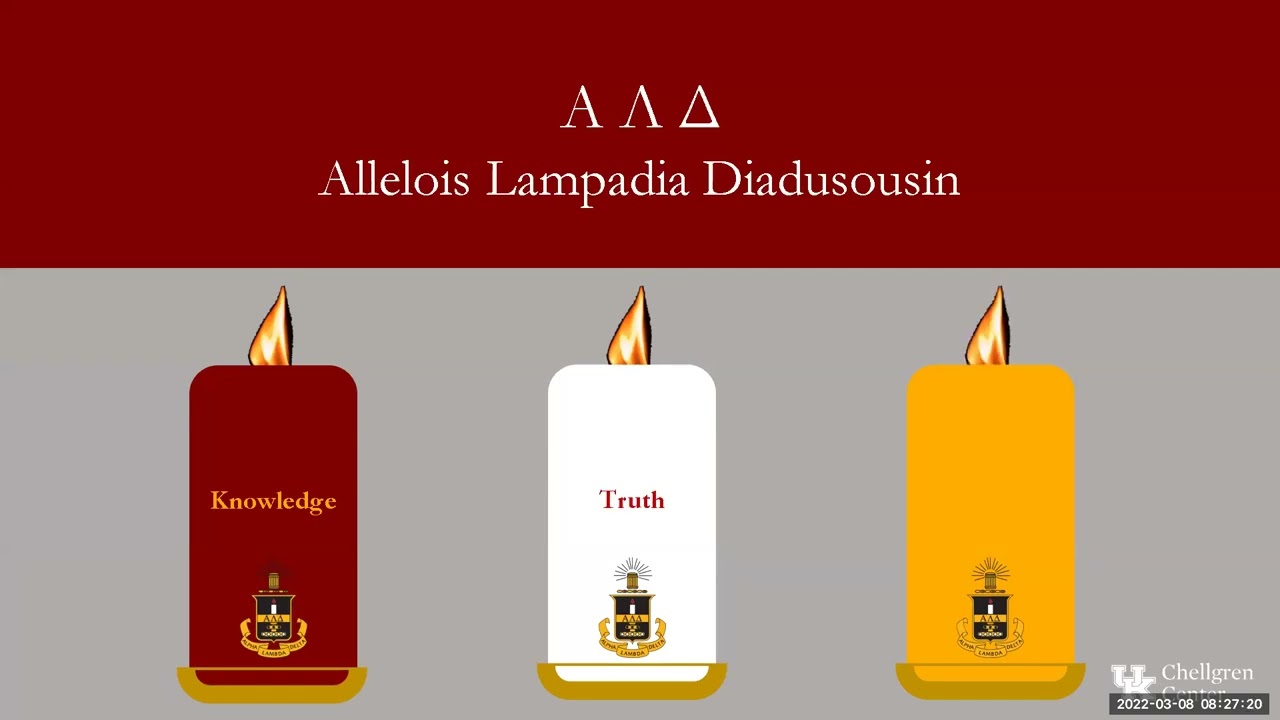 Alpha Lambda Delta Induction Ceremony (Partial) - Introduction