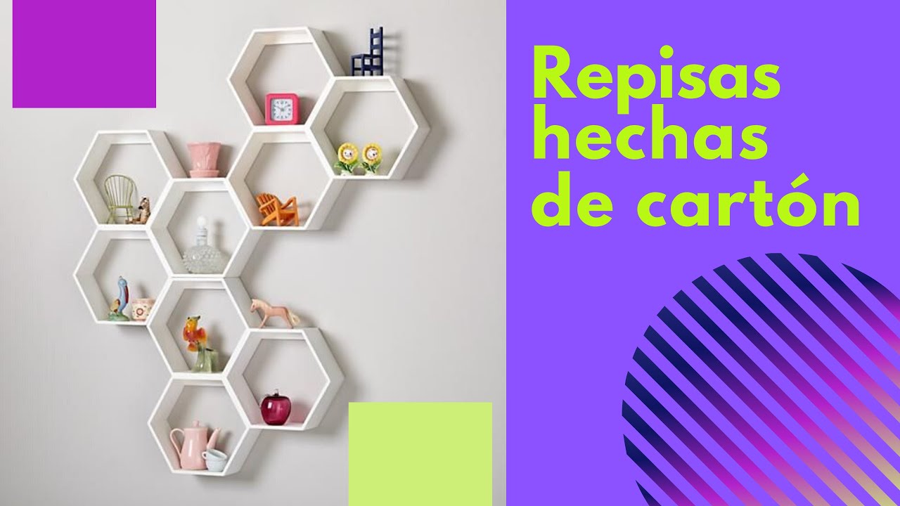 haz tus propias repisas con cartón- DIY Decor