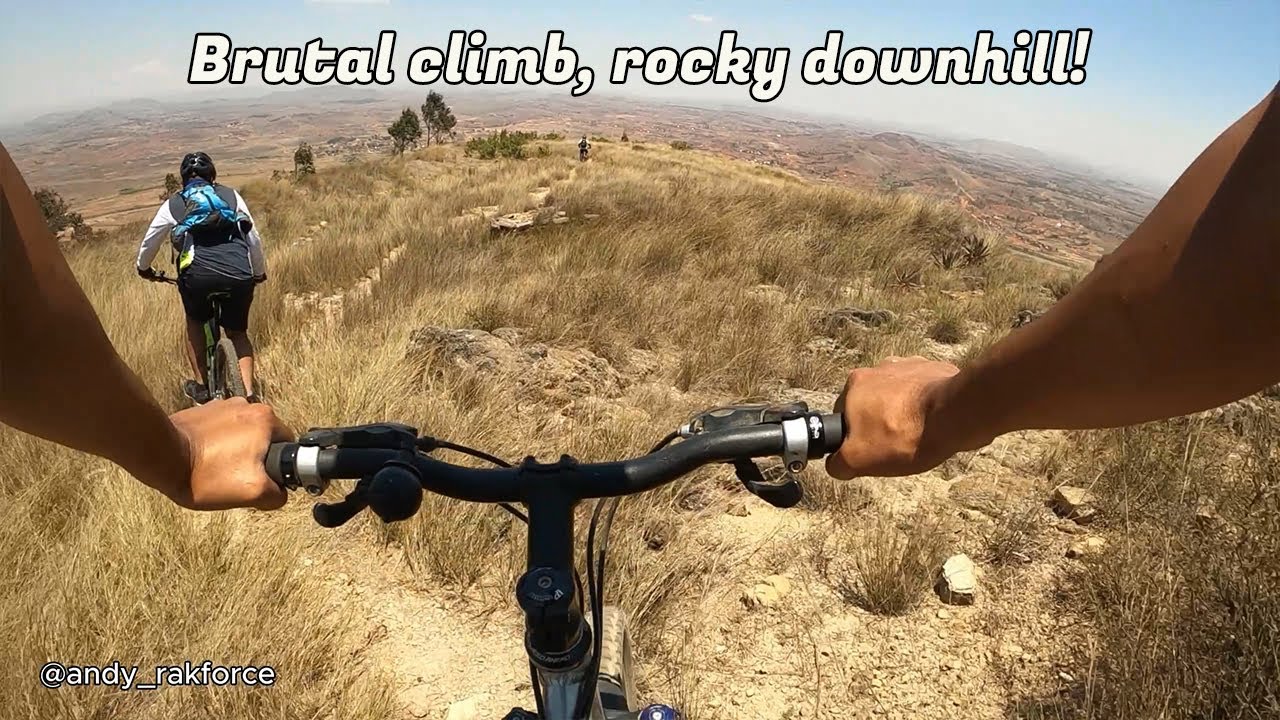 Rando VTT Ambohimanoa - Mahitsy (80 km) | Brutal climb, rocky downhill + Crash 💥