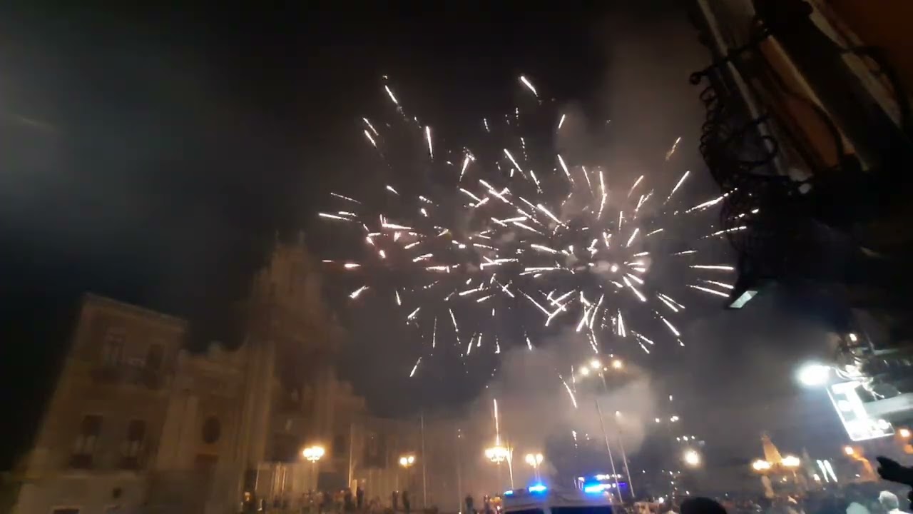 Festa Madonna del Carmelo 2024 Catania Spettacolo Pirotecnico a cura dalla Ditta Fuochi Chiarenza.
