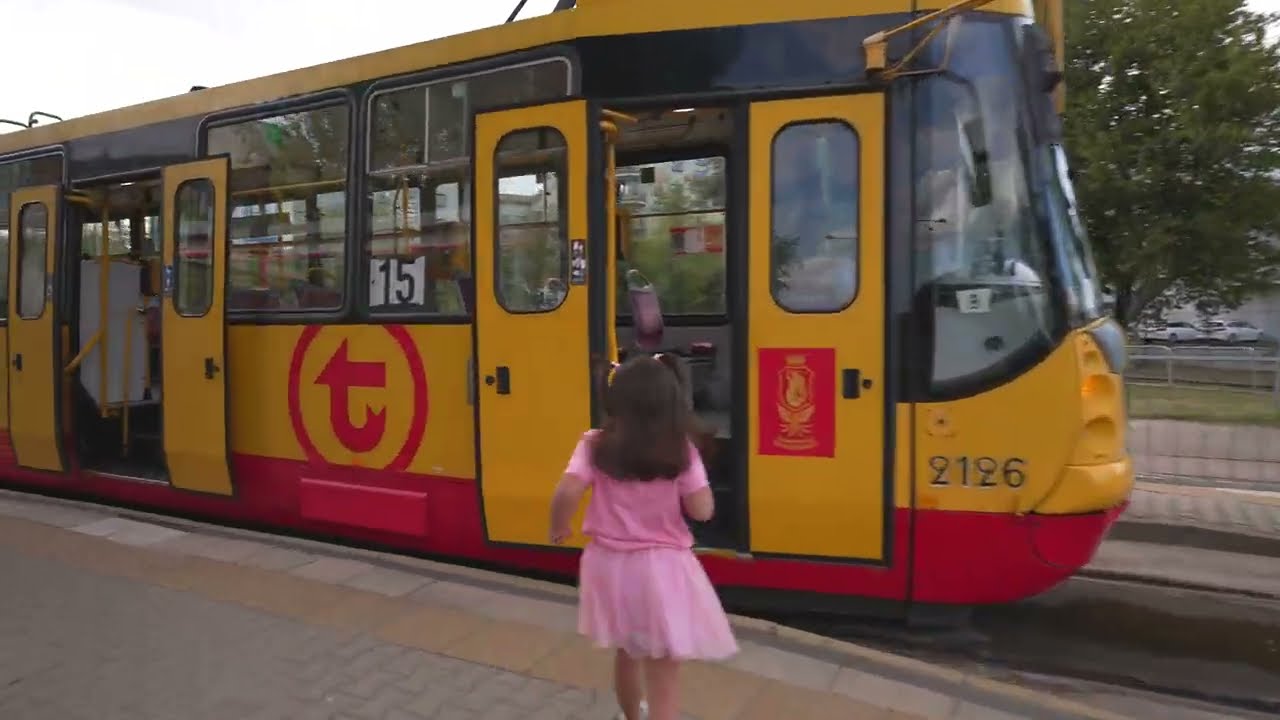 Poland, Warsaw, tram 15 from Marymont Potok to Ratsz Arsenal + walk